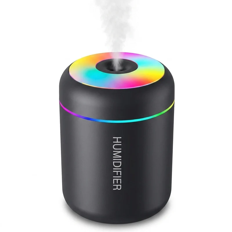 Mini-Diffuser 180 ml – kleiner Befeuchter mit Duftöl-Option und Licht