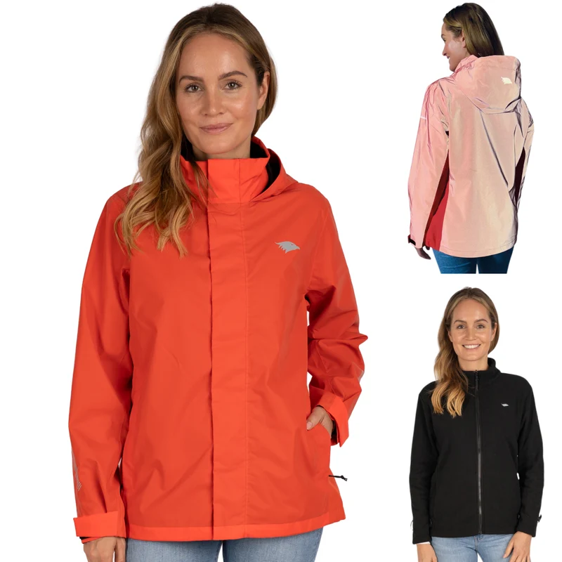 3in1 Smart Jacket - 100% reflektierend & wasserdicht mit Fleece Zipp-In - B-Ware